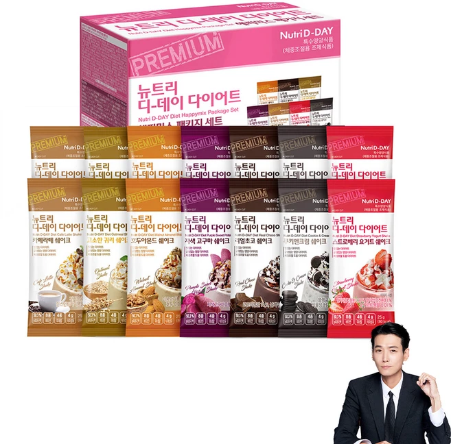 뉴트리디데이 다이어트 해피믹스 패키지 세트, 350g, 1세트