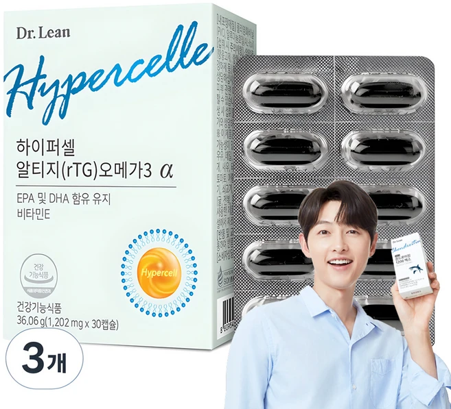 닥터린 하이퍼셀 알티지 오메가3 알파, 30정, 3개
