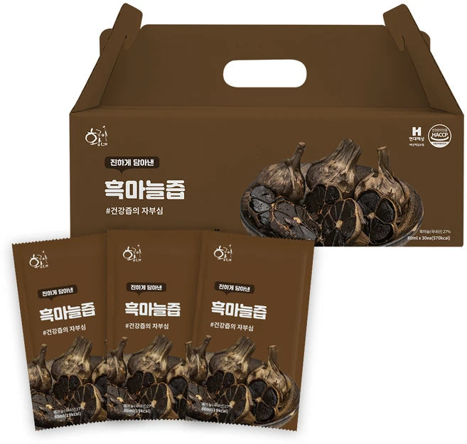 황금이네 흑마늘즙 30p, 80ml, 30개