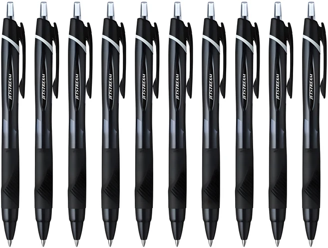 제트스트림 유성볼펜 0.7mm SXN-150-07, 블랙, 10개