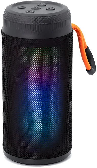 PLEIGO LED 패브릭 블루투스 스피커 BS15, 블랙
