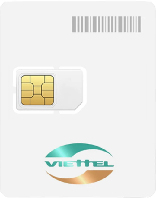 베트남 비엣텔 유심칩, 5일, LTE 총 5GB 소진시 256Kbps 저속 무제한, 1개