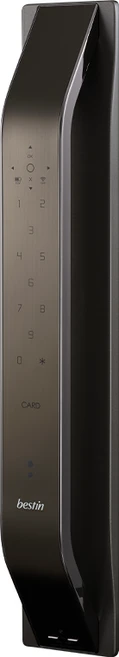 베스틴 지문인식 디지털 티타늄 푸쉬풀 손잡이 있음 도어락 IDL-402F 지문 / 번호키 / 카드키 / 비상키, 고객직접설치