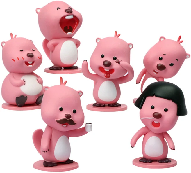 아이코닉스 잔망루피 시즌3 캐릭터소품 미니 피규어 6종 세트, 1세트