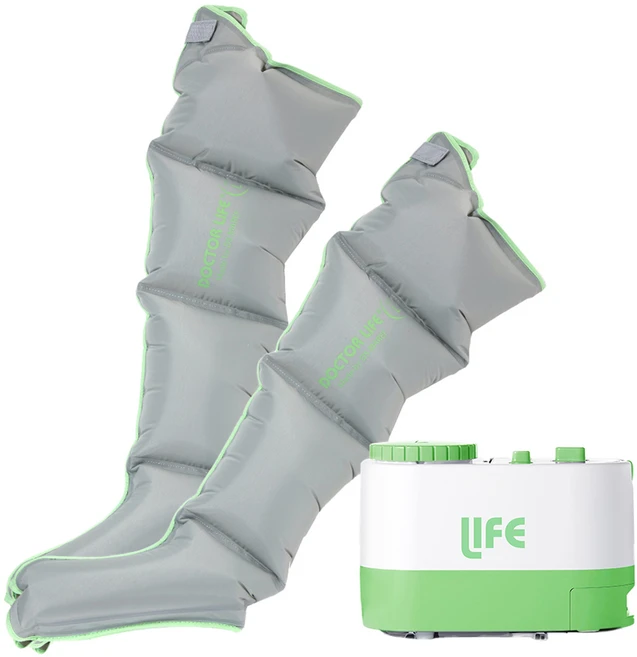 닥터라이프 사지압박 순환장치 마사지기 LIFE3PLUS + 다리커프 세트, 그린