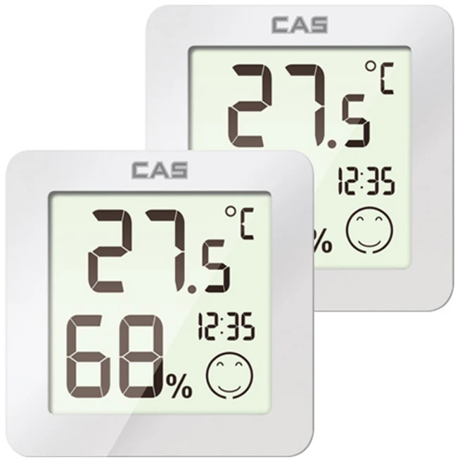 카스 디지털 온습도계 T023, white, 2개