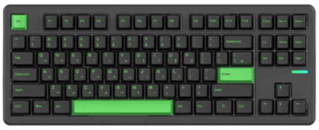 에스피앰 몽돌 PBT 유무선 게이밍 텐키리스 핫스왑 기계식 키보드, 블랙, PL87W NON-LED, 제조사축