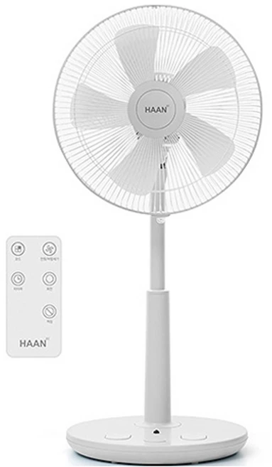 한경희이지라이프 초미세풍 발터치 리모컨 컬러 선풍기 HAAN-HDC230, HAAN-HDC230(라이트 그레이)