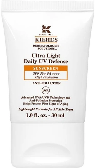 키엘 울트라 라이트 데일리 유브이 디펜스 썬스크린 SPF50+ PA++++, 1개, 30ml