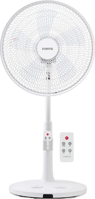 모리츠 저소음 발터치 초미풍 선풍기 + 리모컨 세트 MOF-5W1435FT