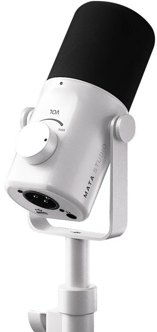 마타스튜디오 C300 다이나믹 마이크, XLR/USB 듀얼 연결, 96kHz 24bit, 노이즈 최소화, 방송/녹음/유튜브용, 화이트
