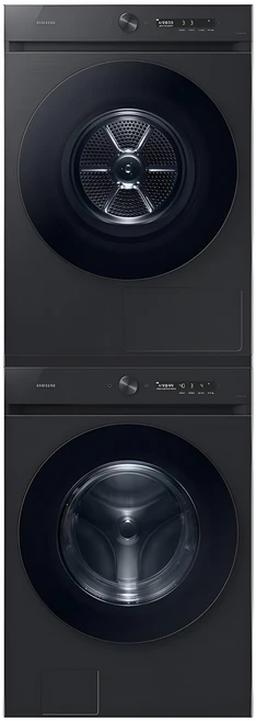 삼성전자 비스포크 그랑데 AI 세탁기 WF24CB8650BV + 건조기 DV17CB6600BV 24kg + 17kg 상단설치키트 방문설치, WF24CB8650BV(세탁기) + DV17CB6600BV(건조기), 블랙캐비어
