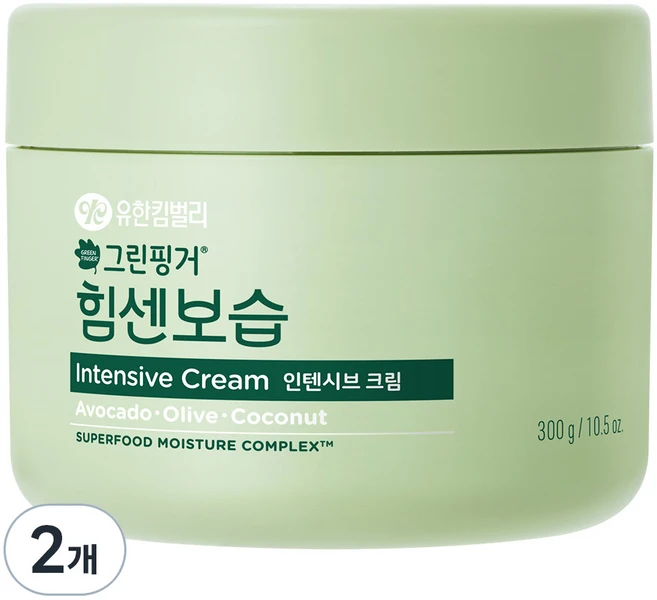 그린핑거 힘센보습 인텐시브 유아크림, 300g, 2개