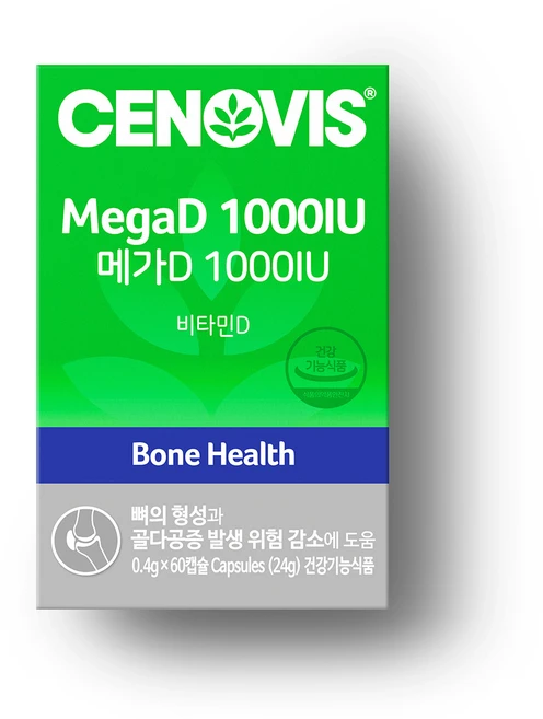 세노비스 메가 D 1000IU 비타민D, 60정, 1개