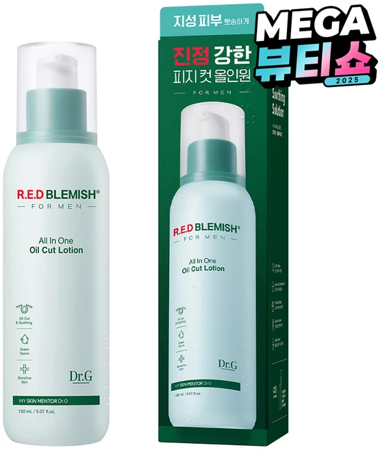 닥터지 레드 블레미쉬 포 맨 오일 컷 로션 올인원, 150ml, 1개