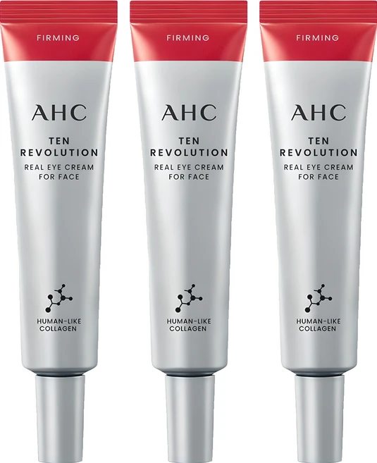 AHC 텐 레볼루션 리얼 아이크림 포 페이스, 35ml, 3개
