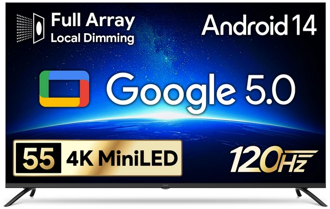 더함 4K UHD QLED TV • 140cm(55인치) • 스마트 TV • 스탠드형 • 고객직접설치