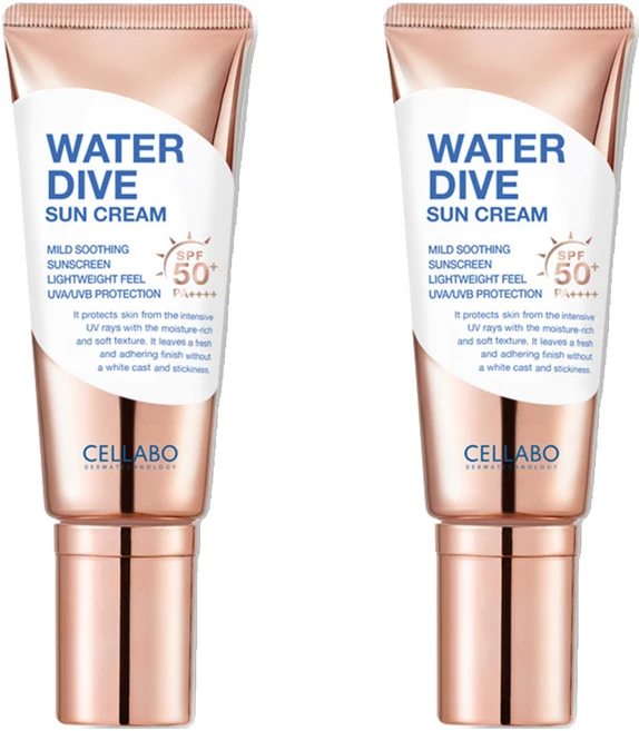 셀라보 워터 다이브 선크림 SPF50+ PA++++, 60g, 2개