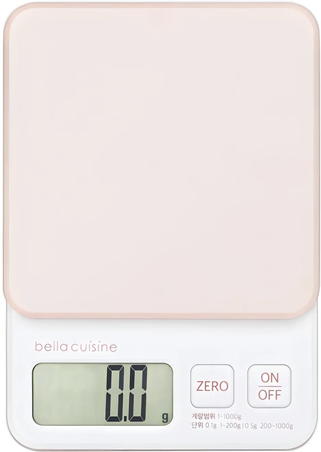벨라쿠진 주방 전자 저울, 1kg, 베이지, G1-0205