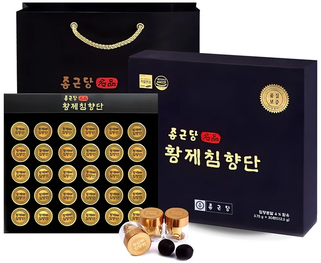 종근당 황제 침향단 + 쇼핑백, 112.5g, 1개