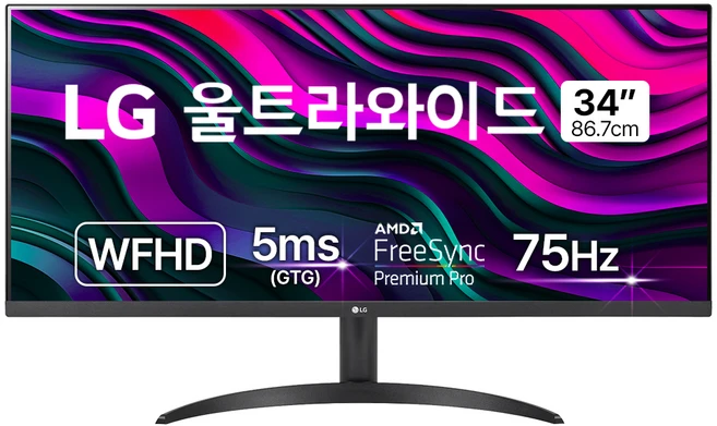 LG전자 WFHD 울트라와이드 모니터, 86.7cm, 34WP550