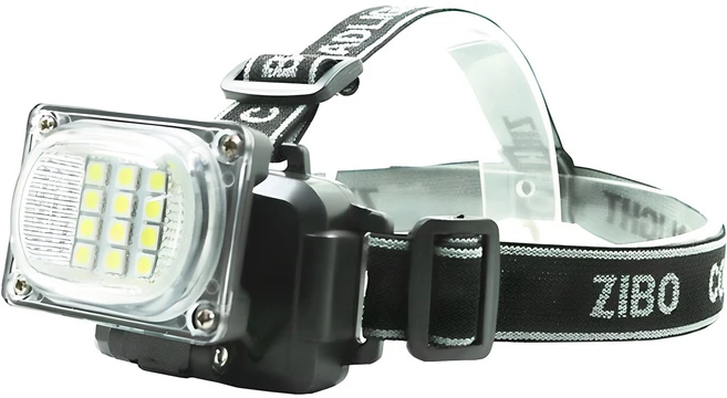 COB LED 충전식 헤드 랜턴 6659A, 혼합색상, 1개