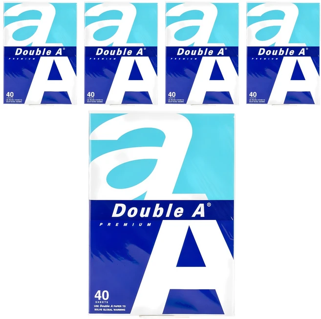 더블에이 복사용지 80gsm 40매, A4, 200매