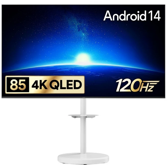 더함 4K UHD QLED TV • 215cm(85인치) • 스마트 TV • 거치대형 • 방문설치
