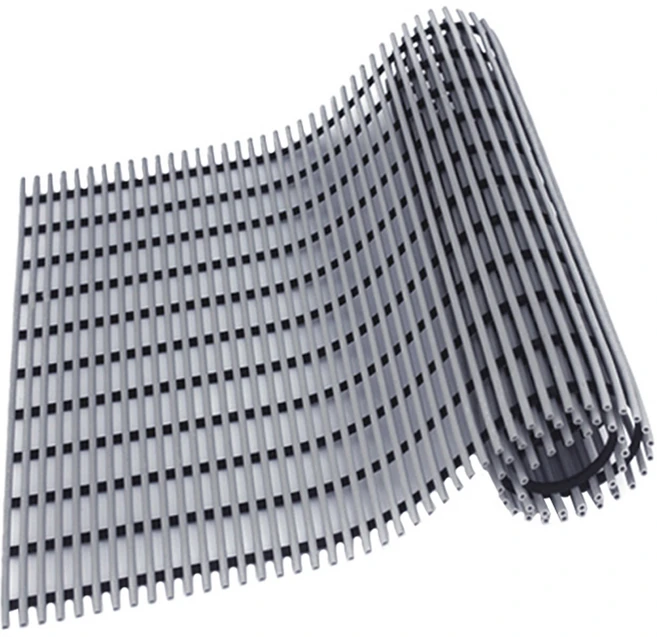 월광 미끄럼방지 욕실매트 튜브형 100 x 60 cm, 회색, 1개