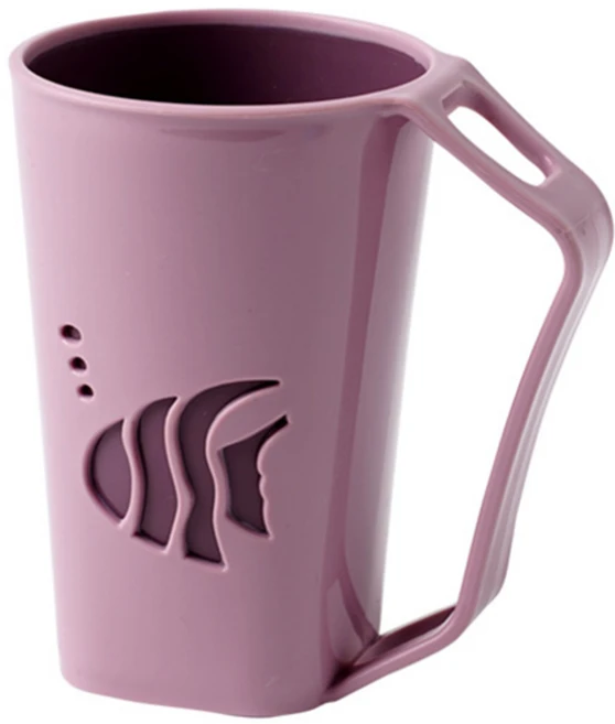 놀자리빙 피쉬 거꾸로 양치컵, 진핑크, 1개