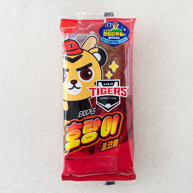 삼립 KBO 타이거즈 호랑이 초코롤, 85g, 1개, 1개입