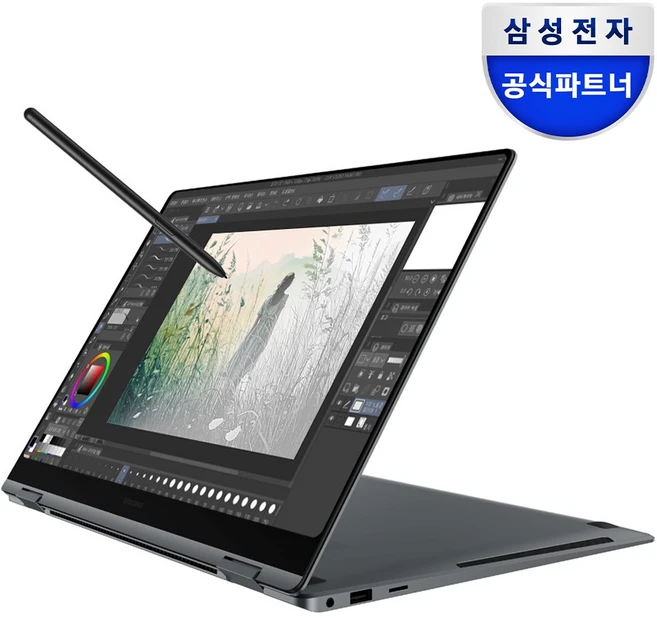 삼성전자 갤럭시북5 프로 360 NT960QHA-K71A 인텔 울트라7 고해상도 16인치 AI 코파일럿+ S펜 드로잉 2in1 노트북, WIN11 Home, 16GB, 512GB, 그레이
