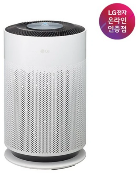 LG 공식판매점 퓨리케어 360도 공기청정기 Hit AS153HWWC 슬림디자인/360도 필터