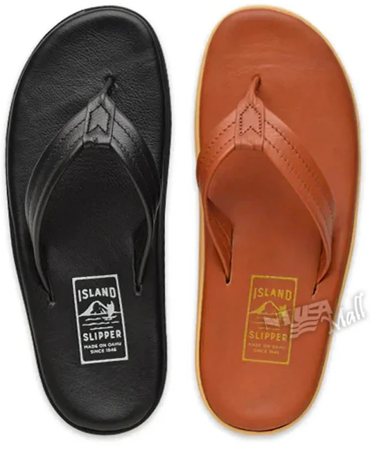 아일랜드 슬리퍼 남성 가죽 플립플랍 2컬러 ISLAND SLIPPER MEN THONG LEATHER