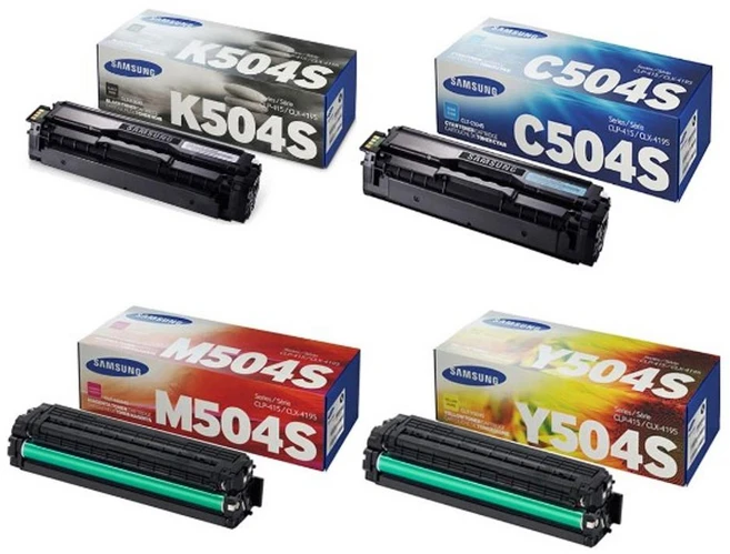 CLT-K504S/C504S/M504S/Y504S (4색 SET) [삼성/정품토너]CLX-4195/N/FN/FW SL-C1810W SL-C1810FW SL-C1860FW, 1개, 검정,파랑,빨강,노랑
