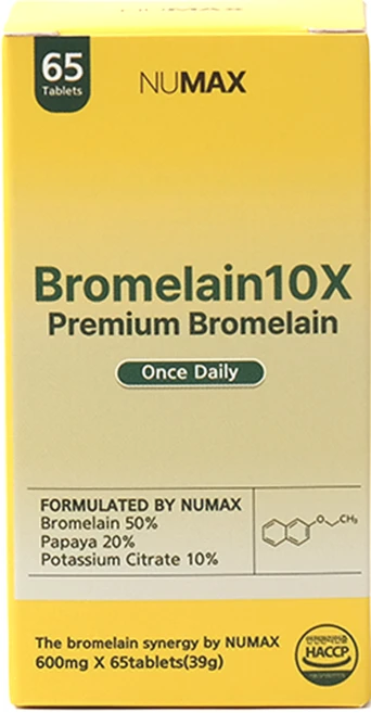 뉴맥스 브로멜라인 10X, 1개, 65정