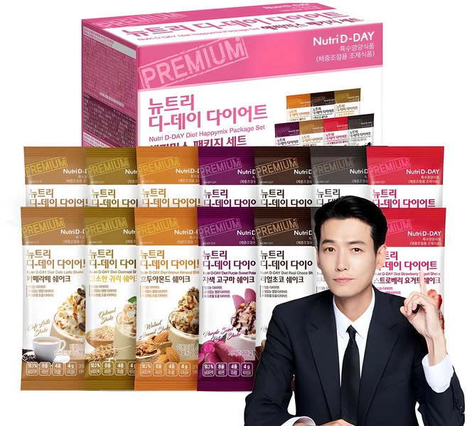 뉴트리디데이 다이어트 쉐이크 해피믹스, 350g, 1개