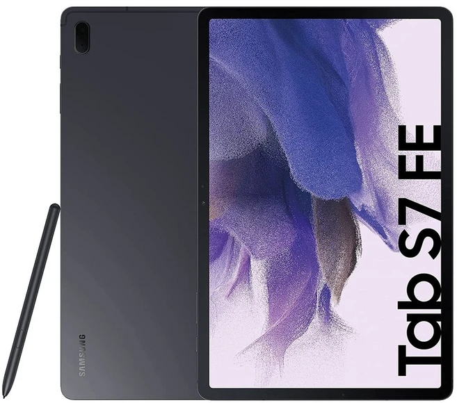 삼성전자 갤럭시탭S7 FE 태블릿PC LTE 64GB, 블랙, Wi-Fi