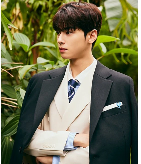 리버클래시 차은우 PICK LJS20108 블랙 싱글 체스터 코트