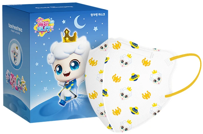 티히히 캐치티니핑 일회용 시즌5 왕자핑 캐릭터 마스크 아동용 소형L, 25개입, 1개