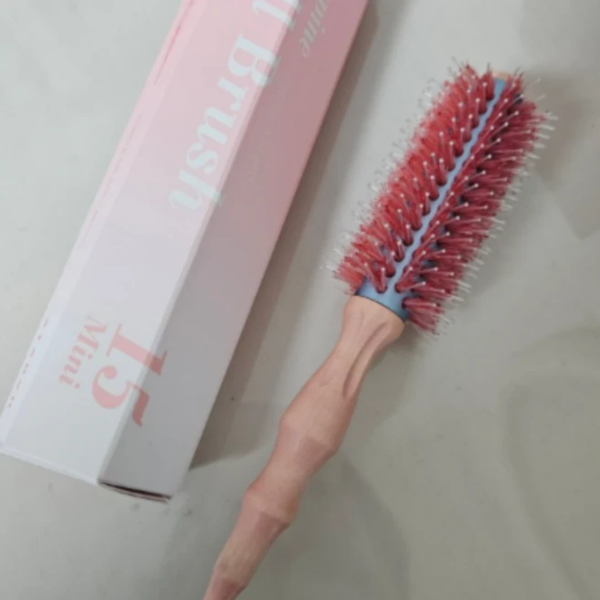 정품) 아타라 체리블로썸 미니 롤빗 아타라돈모롤빗 아타라롤빗 15 돈모 헤어 롤 브러쉬 브러시 앞머리 단발 컬 C컬 S컬, 체리블러썸, 1개