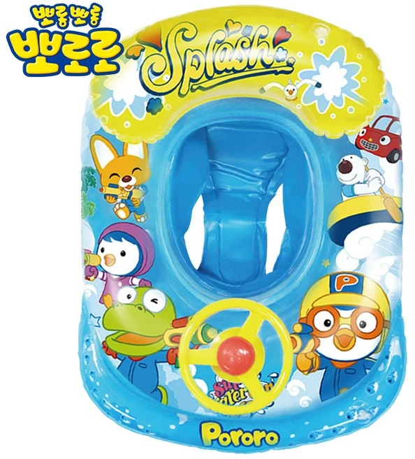 뽀로로 자동차 쿠션보행기, 혼합 색상, 1개