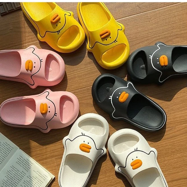 귀여운 오리캐릭터 포근 쿠션 거실화 층간소음방지용 슬리퍼 학생 실내화 사무실슬리퍼
