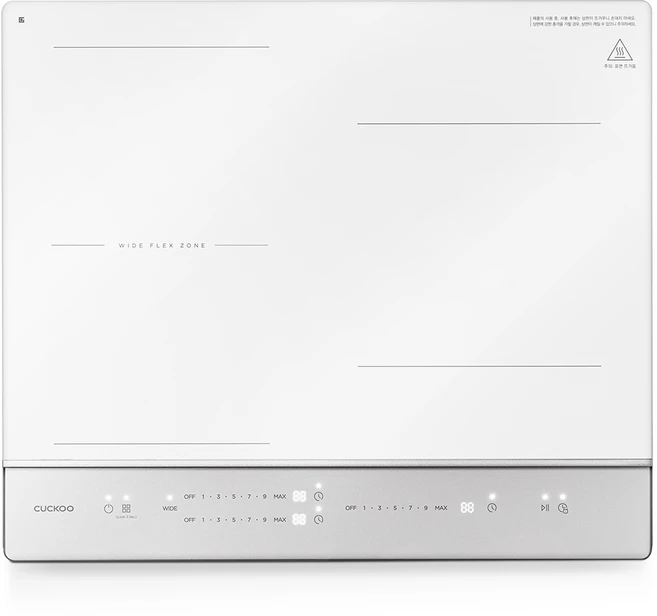 쿠쿠 인덕션 3구 화이트 셰프스틱 CIR-E301FW