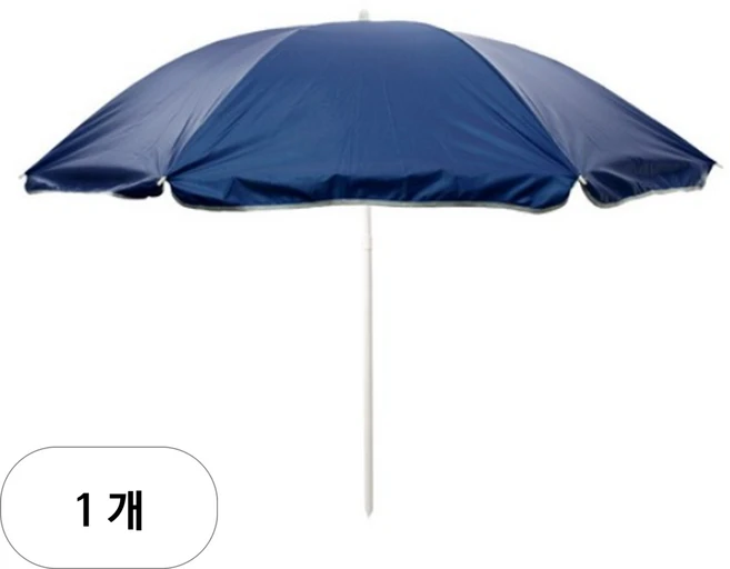 싸파 빅헌터 비치 2단 파라솔, 블루, 1개