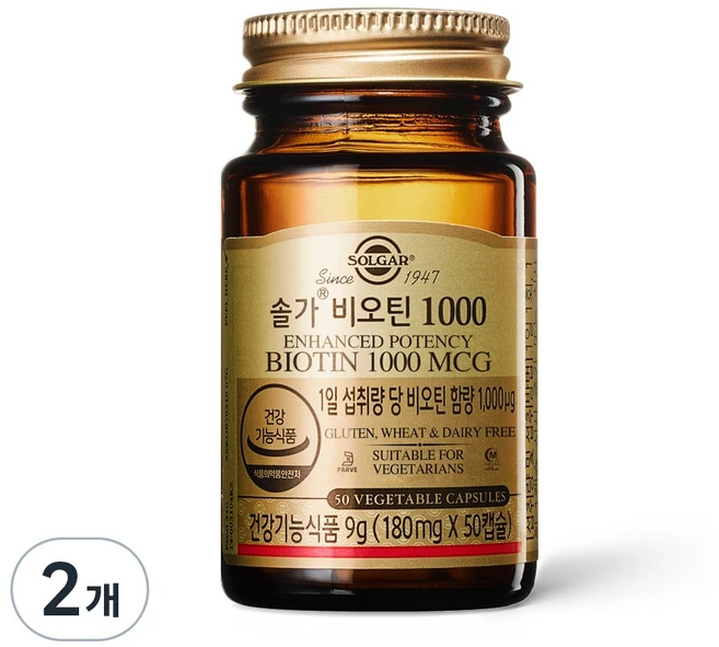 솔가 비오틴 1000, 50정, 2개
