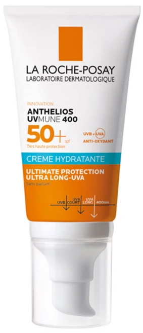 라로슈포제 안뗄리오스 울트라 하이드레이팅 크림 SPF50 50ml (논 퍼퓸/UVMune 400)), 1개