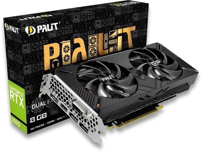 팰릿 지포스 RTX2070 Dual D6 8GB, [중고] 그래픽카드