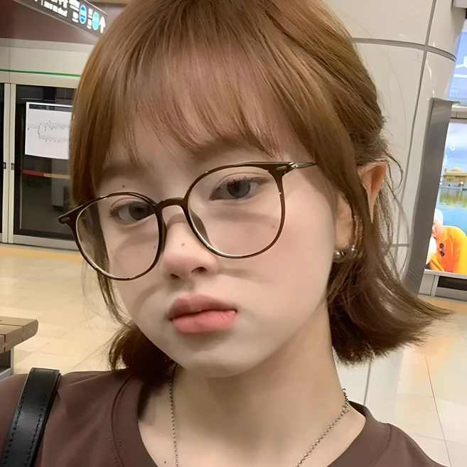 슈비코 긱시크안경 블루라이트 차단 안경 사각 뿔테 남자 여자 패션 안경테