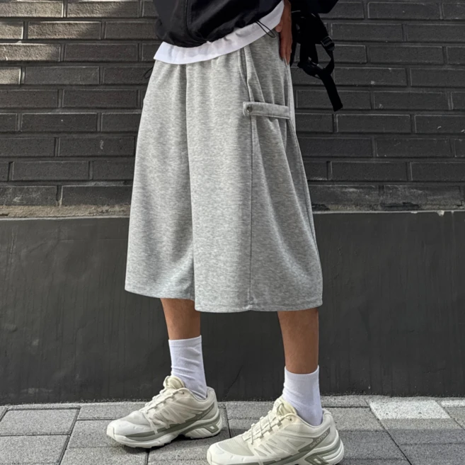 시온 고중량 사이드 스냅 버뮤다팬츠